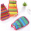 Peeling Gloves Set for Shower Exfoliating Mitts Random Color Soft Material Bath Scrubber 2-Piece 4