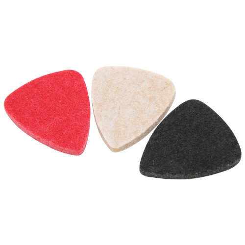 3Pcs High-Performance Felt Guitar Picks - Mixed Colors for Ukulele 1