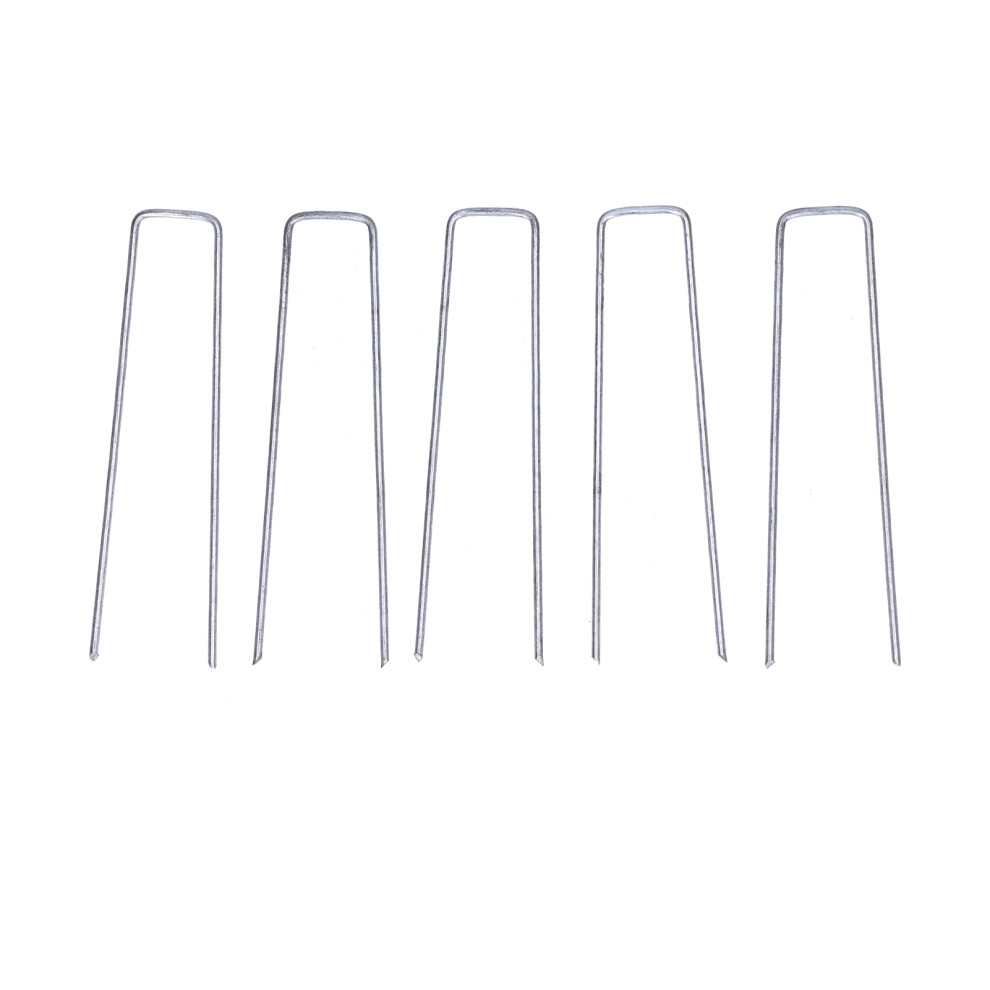 50Pcs U-Shaped Steel Landscape Pins, 3X30x150mm Ground Staples 4351340599713