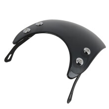 Universicher schwarzer Motorradwindschild für 5-7 Zoll Scheinwerfer