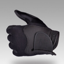 Golf-Handschuh für Linksarm, Polyester, Hoch elastisch, Atmungsaktiv, Waschbar, Einzelner Golfhandschuh für Herren und Damen, Schwarz, M