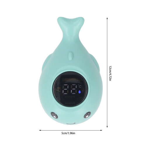 Blue Whale Baby Bath Thermometer，LED Display, ABS, 600mAh Battery 1
