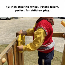 Children's 12" Pirate Swing Steering Wheel for Backyard Playhouses