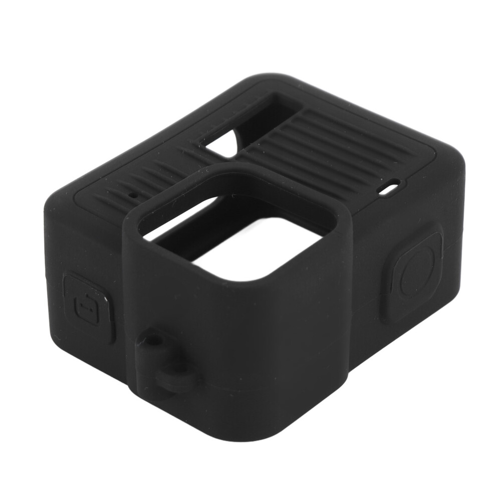 Silicone Protective Case For 4K Action Camera, Impact & Scratch Resistant, Black 7651340605665