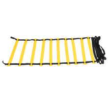 Polypropylene Agility Speed Ladder Footwork Trainer for Soccer Fitness Black Rope