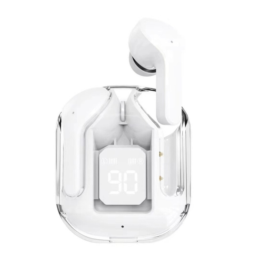 (White)Écouteur Sans Fil Bluetooth Casque Sport Gaming Casques Réduction Bruit