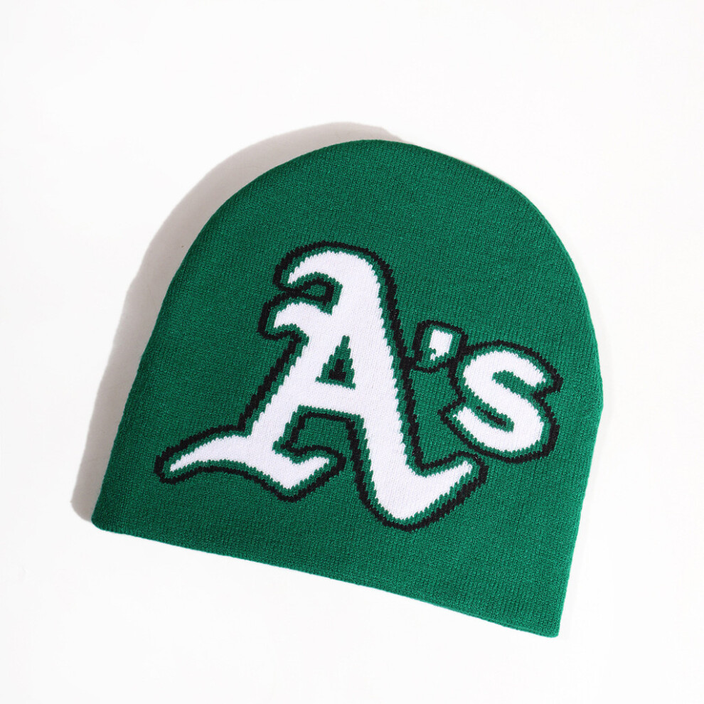 (Forest Green) Minimalist Letter As Pattern Knitted Cap With Warmth For Style Urban Fashion-image-OPC-PJKRP5F-NEW