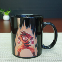 Dragon Ball Son Goku Heat Color Changing Ceramic Mug Cartoon Print Gift Cup