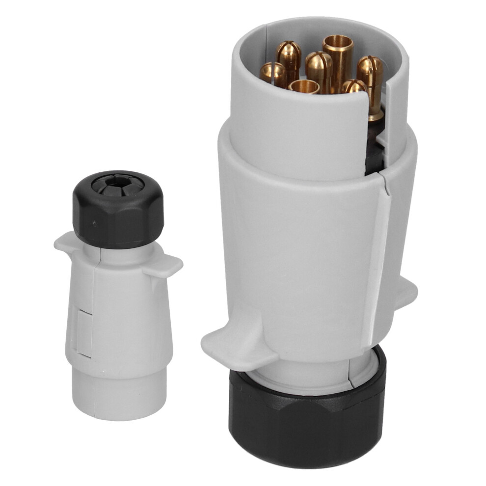 Waterproof 7 Hole European Socket Adapter For Trailer Rv Commercial Vehicles 4681340608840