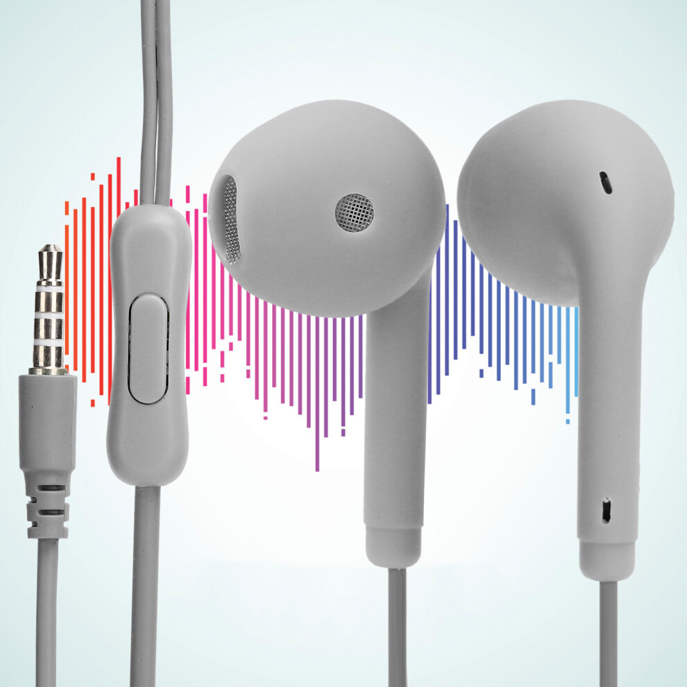 U19 Wired Earphone 3.5Mm Hifi Headset With Wire Control For Mobile Devices Gray 4161340609073