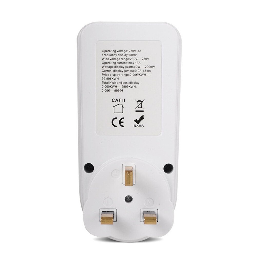 Energy Monitoring Wattmeter Dds109l Digital Power & Consumption Meter 5001340609187