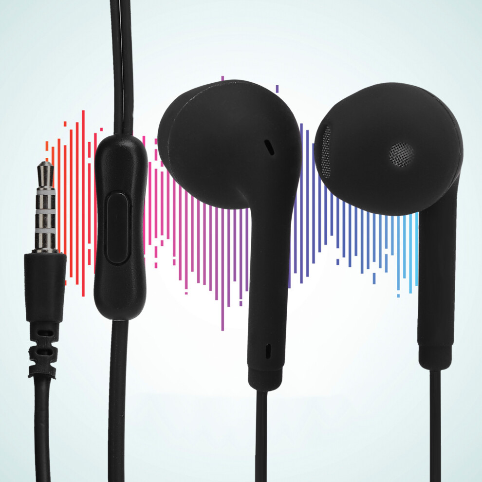 Durable U19 3.5Mm Earphones Hifi Sound & Wire Control - Black 4901340609129