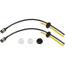 2 stuks universele brandstofslang voor trimmer, bosmaaier, grasmaaier, inclusief filter en primerpomp.