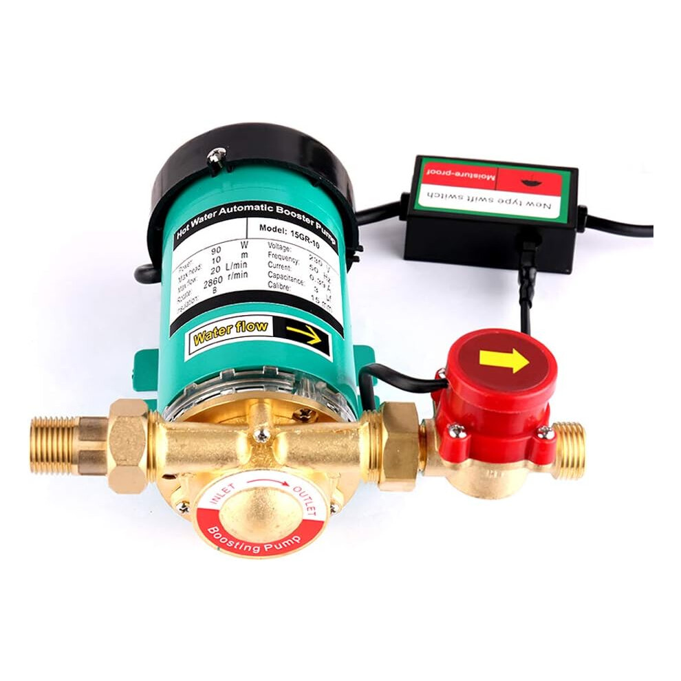 Circulation Pump Booster Pump Hot Cold Automatic Water Pressure Pumps Â¾" Outlet Hot Water Pump With Brass Water 749284882000