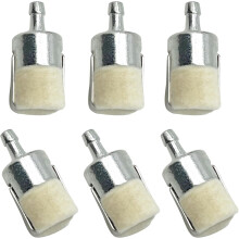 Lot de 6 filtres à carburant de rechange pour coupe-bordures, débroussailleuses et souffleurs à dos Echo Stihl (filtre à carburant 3/16")