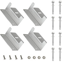 Solar Panel Bracket, Aluminum Solar Panel Z Bracket, Solar Panel Mounting Bracket Holders for RV, Boat, Wall, Yacht and Other Off Gird Installation