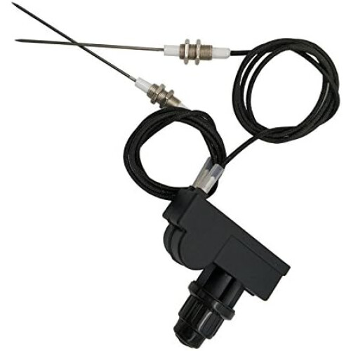 AA battery two exits Grill igniter with spark plug wire 1 meters long (two electrodes) 2