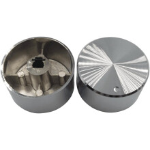 Lot de 4 boutons rotatifs pour cuisinière à gaz, en acier inoxydable. Bouton rond pour cuisinière à gaz.