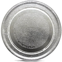 Oven Glass Turntable Applicable Accessories General Pallet Glass Plate Diameter 24.5 cm,Flat Bottom high Strength Glass Turntable