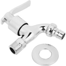 Machinekraan, 1/2" waterkraan, enkele koudwaterkraan, krasbestendige wandkraan voor badkamer