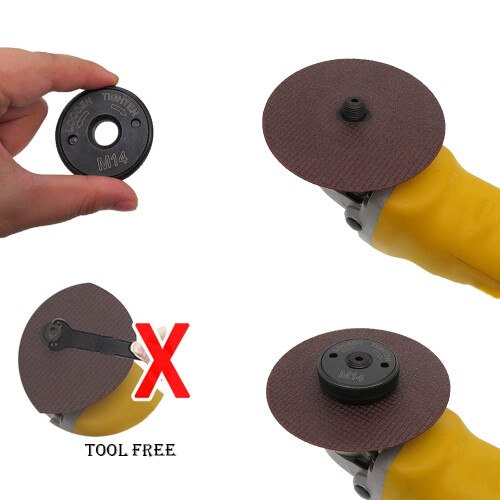 M14 Quick Release Nut Quick Change Nut Clamping Nut for Angle Grinders Locking Retaining Nut 1