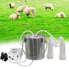 3L Goat Milking Machine,Rechargeable Adjustable Suction Pulsation Vacuum Electric Milker,Portable Automatic Breast Pump with