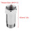 O2-sensorafstandhouder + zuurstofsensor 2 stuks 45 mm M18*1,5 Check Engine Light Eliminator Adapter O2 Zuurstofsensorverlenger Afstandhouder Zilver 3
