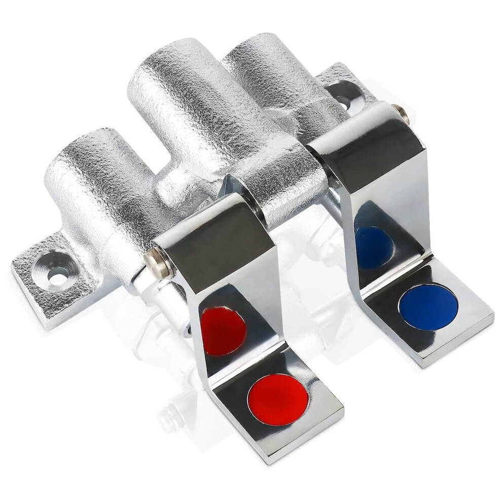 Brass Double Pedal Valve, Dual Foot Pedal Control For Sink Pedal Faucet (Dual Pedal Valve) 749284894867
