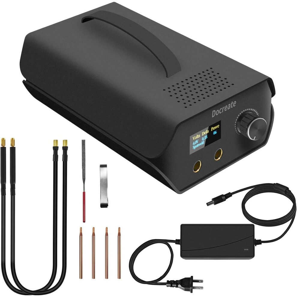 Spot Welder,Farad Capacitor Portable Mini Welder Spot 3000F With Lcd Screen, 120 Levels Adjust Spot Welding Machine 18650 Battery 749284895048