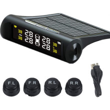 Système de surveillance de la pression des pneus TPMS sans fil intelligent à énergie solaire 3T6B (4 pneus).