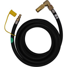 Propane Gas Quick Connect Adapter 12Ft RV Quick-Connect Extension Hose and Propane Elbow Adapter Fitting Kit for 17Inch/22Inch