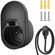 Support mural de type 2 - Support pour boîtier mural, support pour câble et prise, support pour chargeur de véhicule électrique Wallbox, support