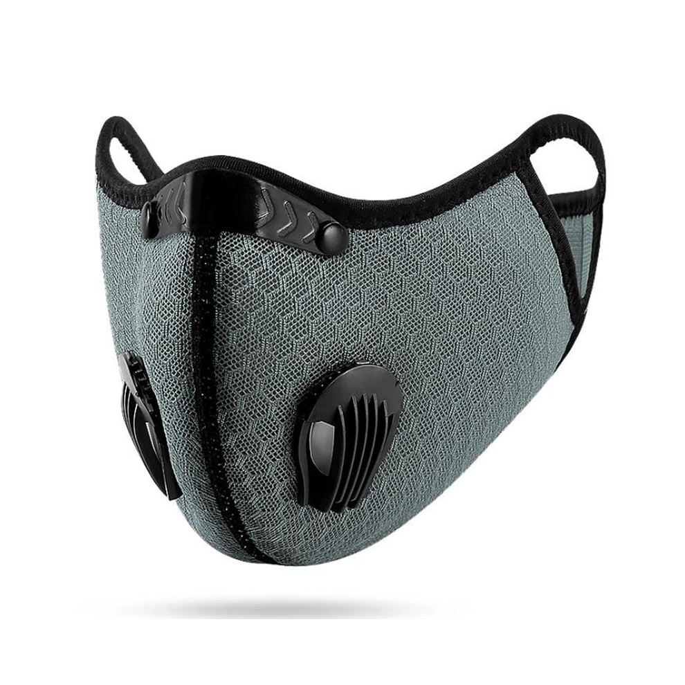 (Grey) Unisex Breathable Mask Cycling Dustproof Windproof Pollution Protection Face Mask 9126856110425