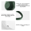 (White) Mini Neck Fan USB Rechargeable Adjustable Bladeless Cooling Fan 4