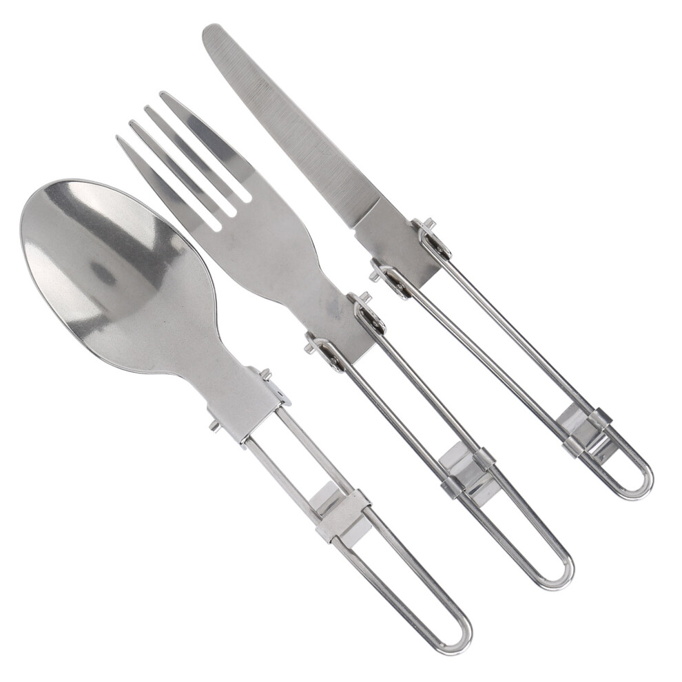 3-in-1 Stainless Steel Picnic Foldable Cutlery Set, Portable & Durable-image-OPC-PJKRTW5-NEW