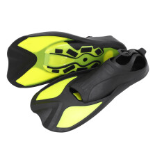 Pinne da nuoto in silicone per adulti S nero giallo acqua
