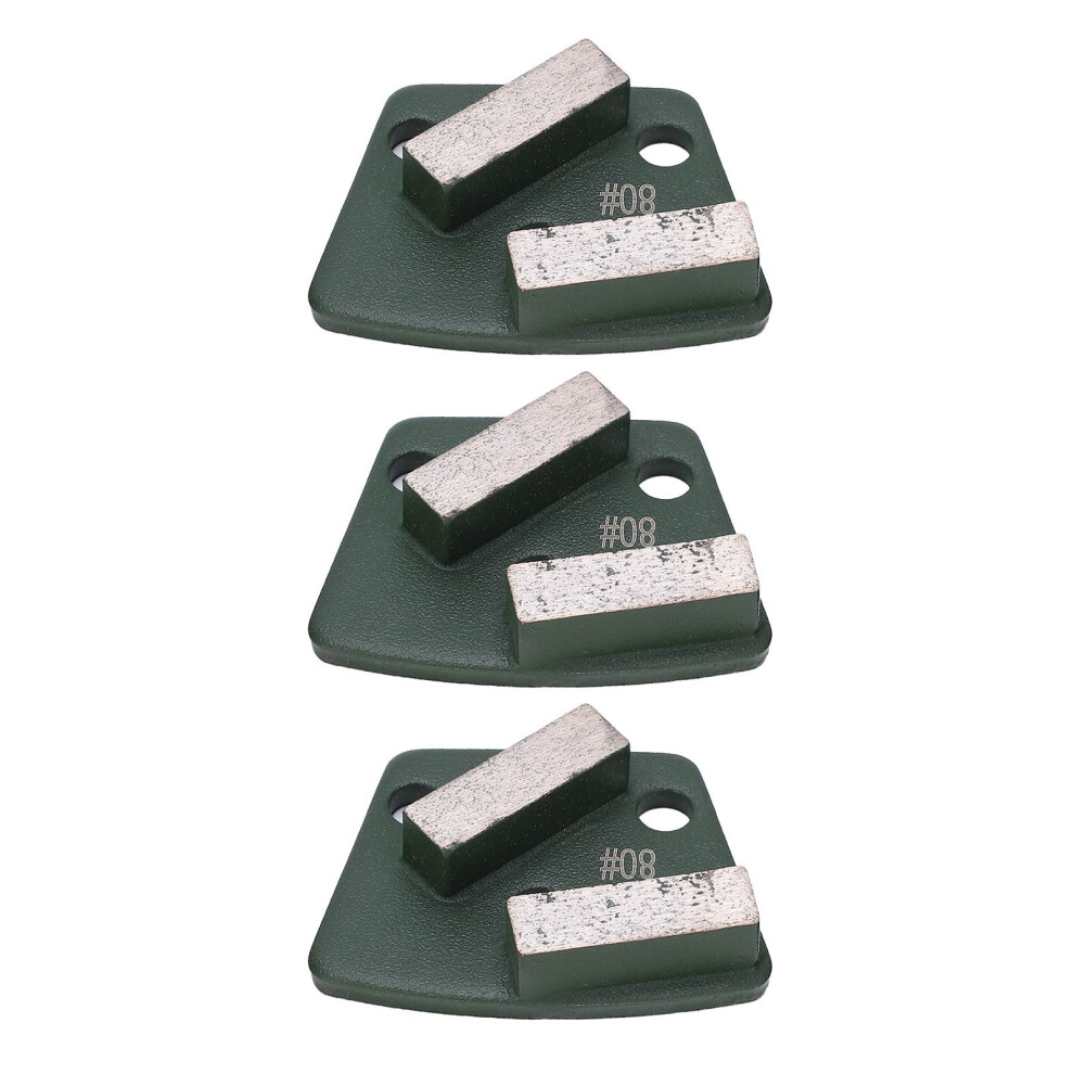 Green 80# 2 Long Teeth Trapezoid Shoes For Aggressive Concrete Grinding 3521340611086