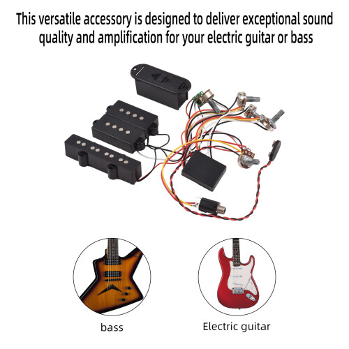Electric Guitar Bass Amplifier Circuit + JP Pickup 1