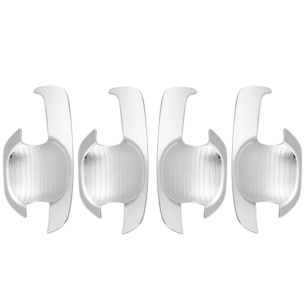 4Pcs Door Handle Insert Bowl Cover Trim Chrome 9121376567704