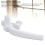 Aluminum Alloy Window Handle Lock 4PCS for Sliding Doors 112x15mm White 5