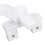 Aluminum Alloy Window Handle Lock 4PCS for Sliding Doors 112x15mm White 14