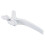 Aluminum Alloy Window Handle Lock 4PCS White 112x15mm 15