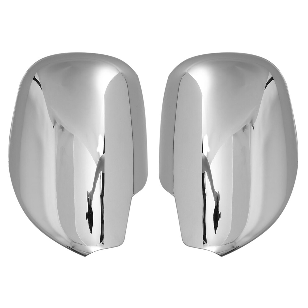 2Pcs Rearview Side Mirror Cover Cap Abs Chrome 9121376568176