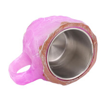 Tazza imitata in cristallo minerale da 320 ml viola SSLiner
