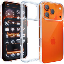 (iPhone 17 Pro Max (6.9 inch)) For iPhone 17 Pro Max Case Silicone Gel Protective Slim Bumper Soft Phone Cover - Crystal Clear Transparent (iPhone 17 Pro Max 6.9 inch 2025)