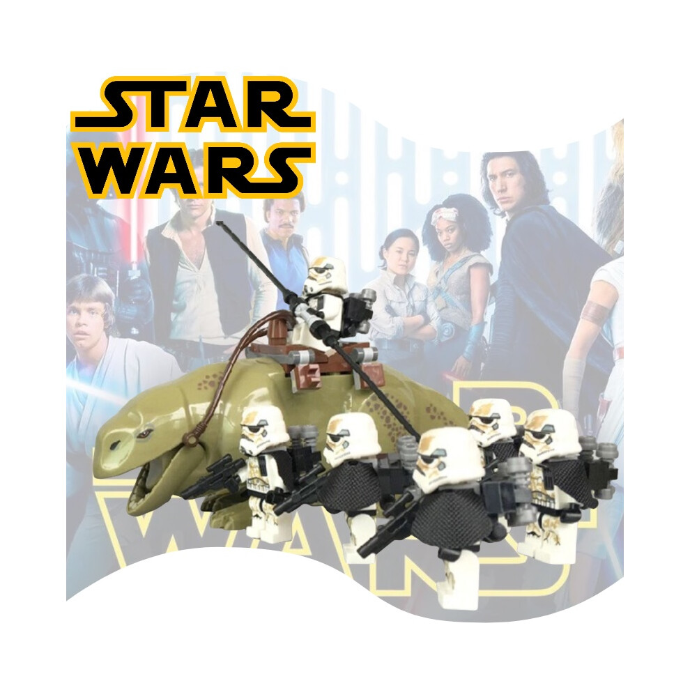 Star Minifigures Wars Dewback Rancor Jabba Building Blocks Diy Toys Kids Gifts