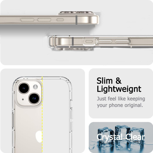(iPhone 15) Case For iPhone 17 Pro Max, Clear Thin Transparent Silicone Gel Cover Case for iPhone 17 Pro Max (CLEAR) 2