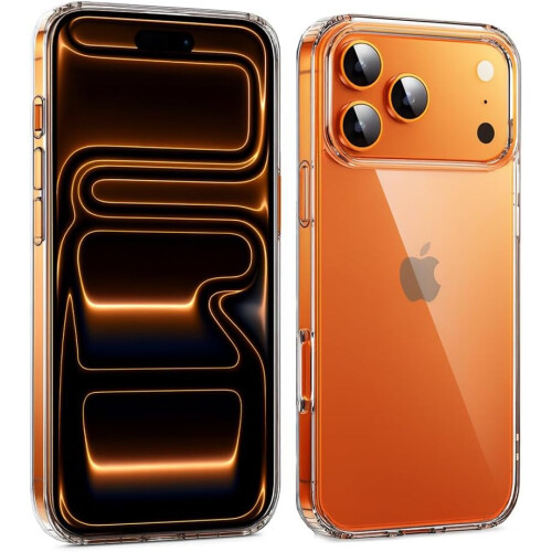 (iPhone 17 Pro Max) Case For iPhone 17 Pro Max, Clear Thin Transparent Silicone Gel Cover Case for iPhone 17 Pro Max (CLEAR)
