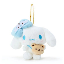 (Cinnamoroll, 10cm) Plush Toys Sanrio Pendant Kuromi Melody Cinnamoroll Soft Stuffed Gifts Kids Doll