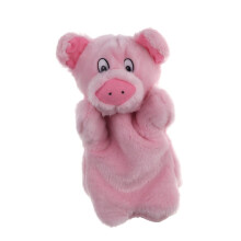 Pig Dolls Cartoon Animal Plush Hand Puppets for Kids Storytelling Interactive Toys 30cm Size